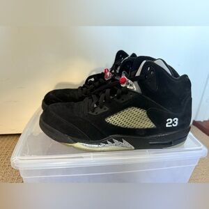 RARE🔥 Nike Air Jordan 5 Retro V Metallic Silver Black Sz 10.5 136027-004 '06,